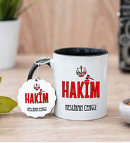 Hakim Siyah Kupa Bardak Ve Anahtarlık Set