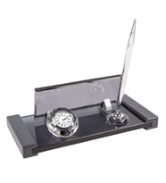 LOGOLU - FÜME KRİSTAL CAM DOĞAL DEKORATİF KRİSTAL MASA İSİMLİĞİ OFİS İÇİN HEDİYE ÖZEL HEDİYE OFİS MASA İSİMLİĞİ (Siyah)