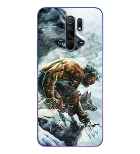 Wolwerine Tasarım Süper Şeffaf Silikon Telefon Kılıfı Xiomai Redmi 9