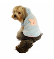 Blue Pink Bunny Kapşonlu Sweat by Kemique Köpek Kazağı 