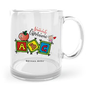 BK Gift Kişiye Özel Anasınıfı Öğretmeni Cam Kupa Bardak  1