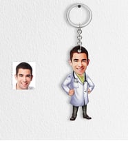 BK Gift Kişiye Özel Bay Doktor Karikatür Anahtarlık  1