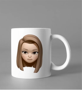 Emoji Kız Stiker Kupası