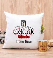 Elektrik Mühendisi Yastık ve Gold Kupa Bardak