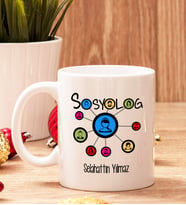 Sosyologlara Hediye Beyaz Kupa Bardak
