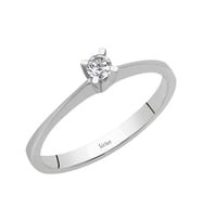 Sirius G Renk 0,10 Karat Pırlanta Tektaş Yüzük 0704R0162