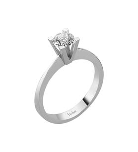 Sirius F Renk 0,54 Karat Pırlanta Tektaş Yüzük 0704R0249