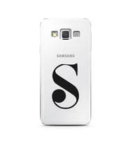 Samsung A3 (2015) Harf Tasarımlı Telefon Kılıfı S-Harfi 