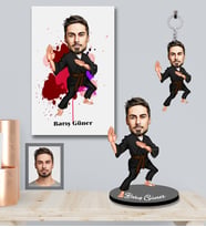 Kişiye Özel Sporcu Karikatürlü 3 lü Hediye Seti Bay-11