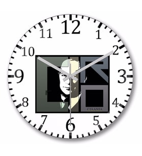 Cirania Ciro Duvar Saati Bombeli Gercek Cam