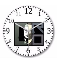Cirania Ciro Duvar Saati Bombeli Gercek Cam