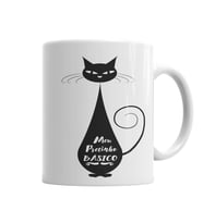 Meu Pretinho Basico Cat Kedi Kupa Bardak Porselen