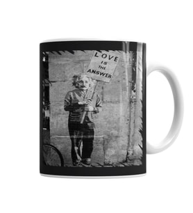 Albert Einstein Love Kupa Bardak Porselen