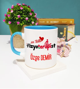 Mesajlı Fizyoterapist Kupa Bardak Mavi