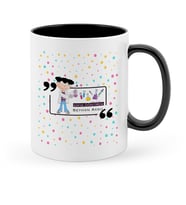 BK Gift Kişiye Özel Kimya Öğretmeni Siyah Kupa Bardak  2
