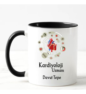 Kardiyoloji Uzmanı Kupa Bardağı Siyah