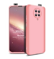 Microsonic Xiaomi Redmi K30 Pro Kılıf Double Dip 360 Protective Rose Gold