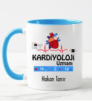 Kardiyoloji Uzmanı Kupa Bardağı Mavi