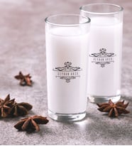 BK Gift Kişiye Özel Renkli Baskılı İsimli İkili Rakı Bardağı Seti-8 (Beyaz)