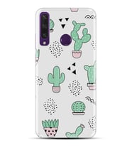 Kılıfland Huawei Y6P Kılıf Silikon Resimli Kapak Cactus Pattern Stok 901