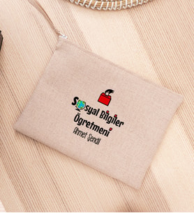 Sosyal Bilgiler Öğretmeni Keten Bez El Çantası