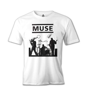 Muse - Band Beyaz Erkek Tshirt