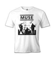 Muse - Band Beyaz Erkek Tshirt
