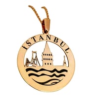 İstanbul Kolyesi Bayan Gümüş Kolye 601dn