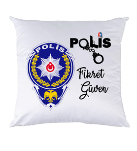 Biresimden Polise Hediye İsimli Kişiye Özel Yastık