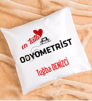 Mesajlı Odyometrist Tasarımlı Kişiye Özel Odyometrist Yastık