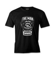 Muhammad Ali - The Man Who has Wings Siyah Erkek Tshirt