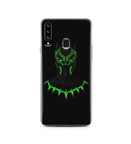 Black Panter Tasarım Süper Şeffaf Silikon Telefon Kılıfı Samsung A20s
