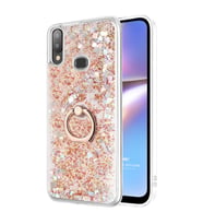 Microsonic Samsung Galaxy A10s Kılıf Glitter Liquid Holder Gold