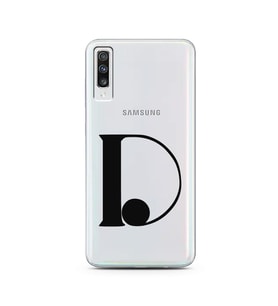 Samsung A70 Harf Tasarımlı Telefon Kılıfı D-Harfi 