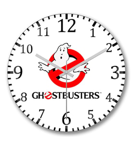 Ghostbusters Duvar Saati Bombeli Gercek Cam