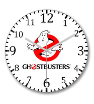 Ghostbusters Duvar Saati Bombeli Gercek Cam