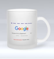 BK Gift Kişiye Özel Google Dünyanın En İyi Öğretmeni Cam Kupa Bardak