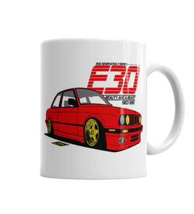 Bmw E30 Kupa Bardak Porselen