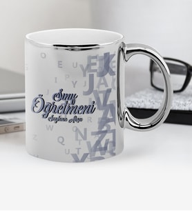 BK Gift Kişiye Özel Sınıf Öğretmeni Krom Kupa Bardak - 5