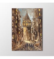 Arty Tablo Galata Kulesi Tablo (Karışık)