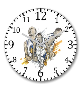 Stephen Curry Scream Duvar Saati Bombeli Gercek Cam