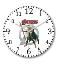 Loki Duvar Saati Bombeli Gercek Cam