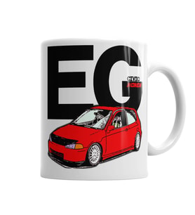 Honda Civic Eg Kupa  Bardak Porselen