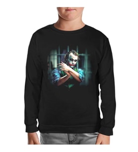 Joker Siyah Çocuk Sweatshirt