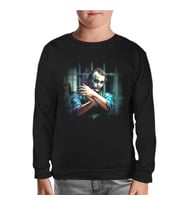 Joker Siyah Çocuk Sweatshirt