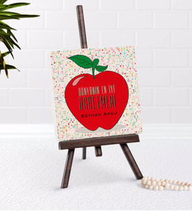 BK Gift Kişiye Özel Dünyanın En iyi Öğretmeni Şovaleli Doğal Taş-11 (Beyaz)