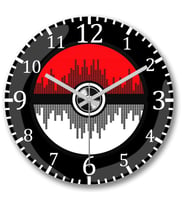 Pokemon Tasarım Duvar Saati Bombeli Gercek Cam---Ücretsiz Kargo--