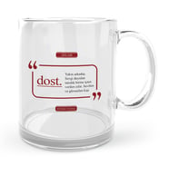 BK Gift Kişiye Özel Dost Cam Kupa Bardak  2