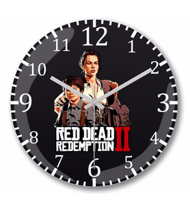 Red Dead Redemption 2  Hosea Duvar Saati Bombeli Gercek Cam