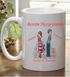 Kişiye Özel Benim Herşeyimsin Kupa Bardak